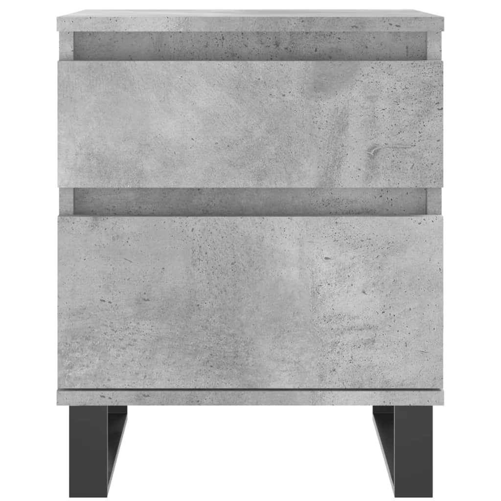 Nachtkastjes 2 st 40x35x50 cm bewerkt hout betongrijs is nu te koop bij PeponiXL, paradijselijk wonen!