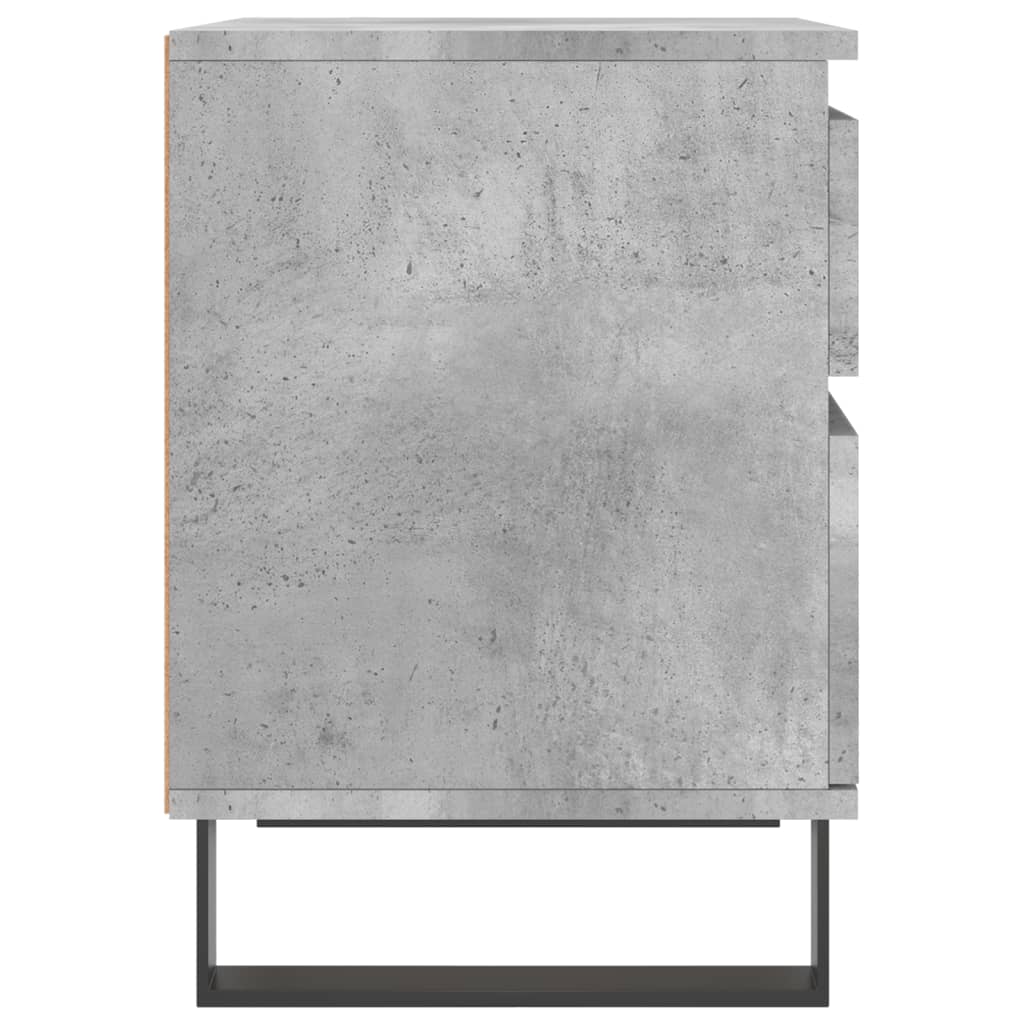 Nachtkastjes 2 st 40x35x50 cm bewerkt hout betongrijs is nu te koop bij PeponiXL, paradijselijk wonen!