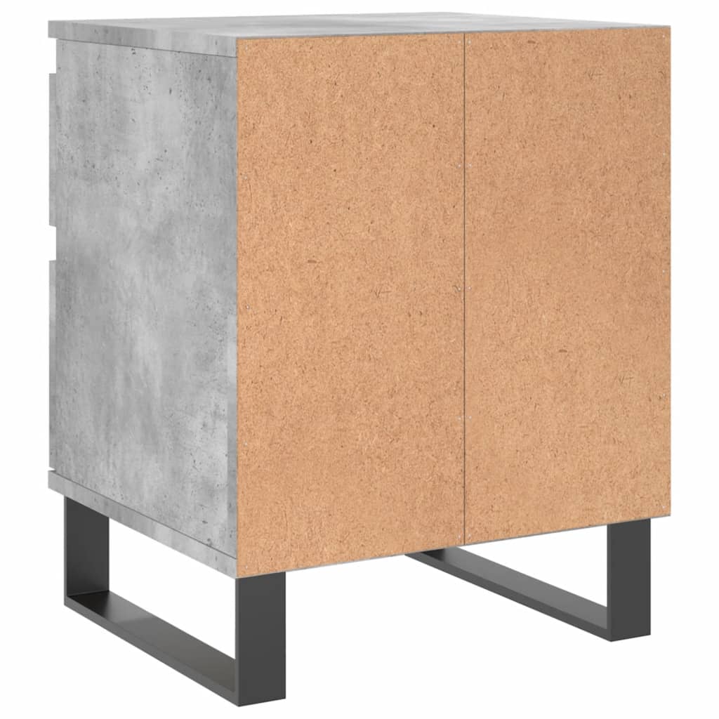 Nachtkastjes 2 st 40x35x50 cm bewerkt hout betongrijs is nu te koop bij PeponiXL, paradijselijk wonen!