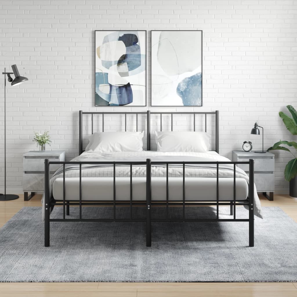 Nachtkastjes 2 st 40x35x50 cm bewerkt hout betongrijs is nu te koop bij PeponiXL, paradijselijk wonen!