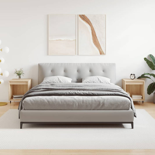 Nachtkastjes 2 st 40x35x50 cm sonoma eikenkleurig is nu te koop bij PeponiXL, paradijselijk wonen!