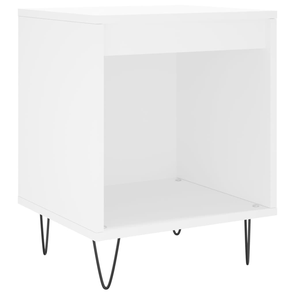 Nachtkastjes 2 st 40x35x50 cm bewerkt hout wit is nu te koop bij PeponiXL, paradijselijk wonen!