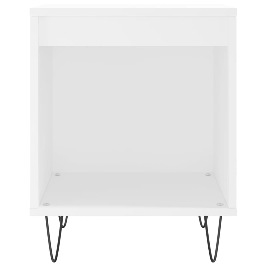 Nachtkastjes 2 st 40x35x50 cm bewerkt hout wit is nu te koop bij PeponiXL, paradijselijk wonen!