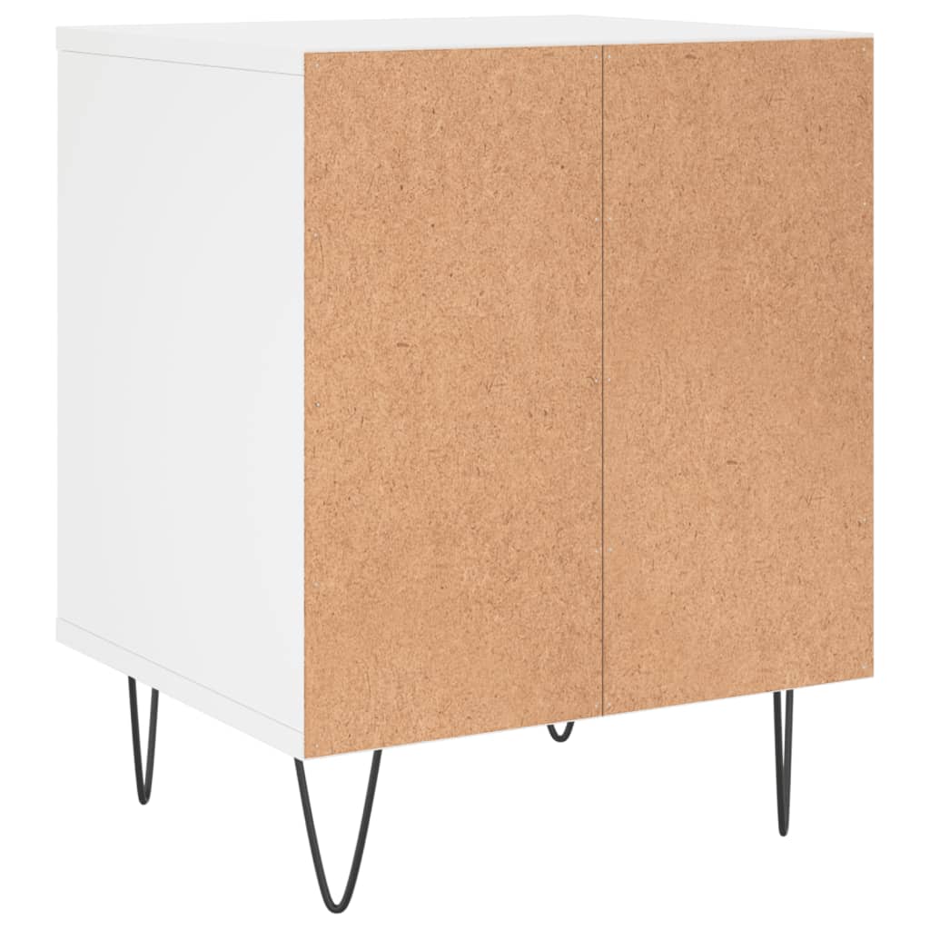 Nachtkastjes 2 st 40x35x50 cm bewerkt hout wit is nu te koop bij PeponiXL, paradijselijk wonen!