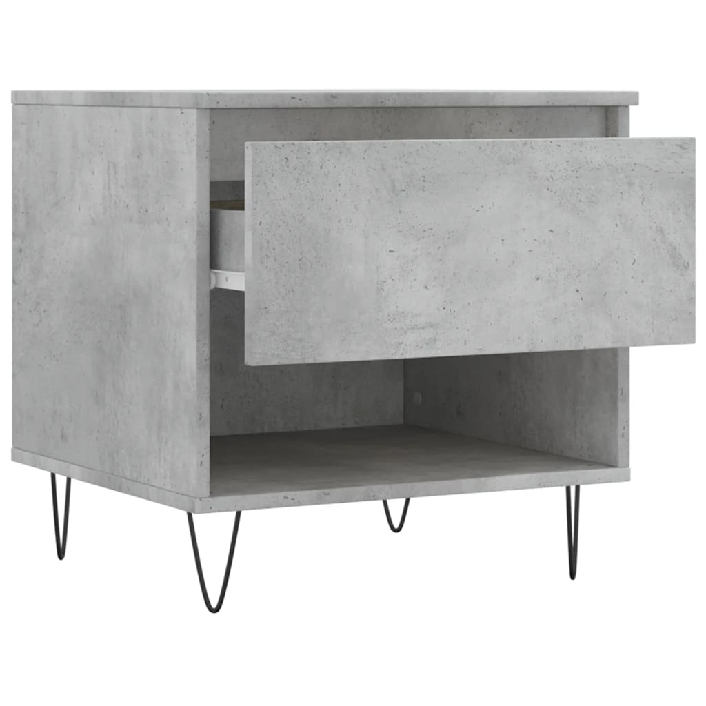 Salontafel 50x46x50 cm bewerkt hout betongrijs is nu te koop bij PeponiXL, paradijselijk wonen!