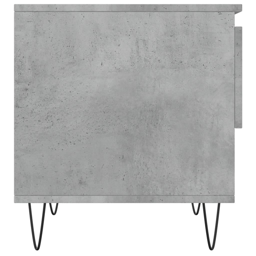 Salontafel 50x46x50 cm bewerkt hout betongrijs is nu te koop bij PeponiXL, paradijselijk wonen!