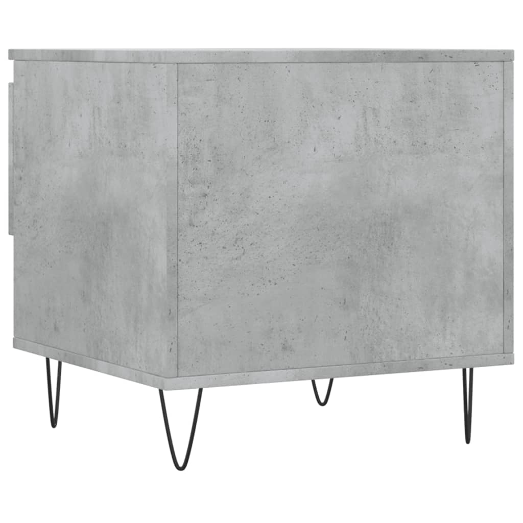 Salontafel 50x46x50 cm bewerkt hout betongrijs is nu te koop bij PeponiXL, paradijselijk wonen!