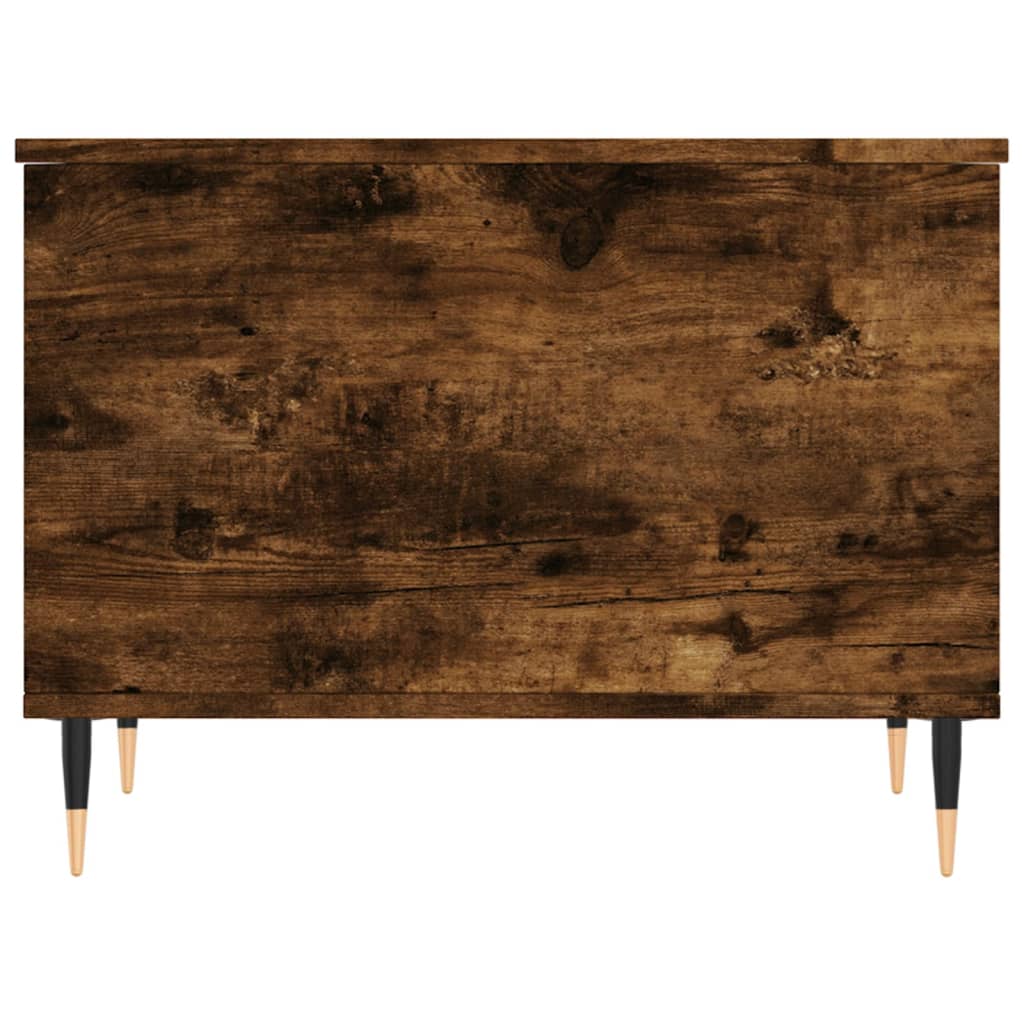Salontafel 60x44,5x45 cm bewerkt hout gerookt eikenkleurig is nu te koop bij PeponiXL, paradijselijk wonen!