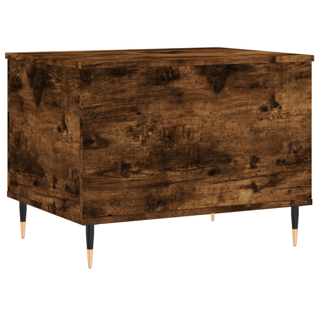 Salontafel 60x44,5x45 cm bewerkt hout gerookt eikenkleurig is nu te koop bij PeponiXL, paradijselijk wonen!