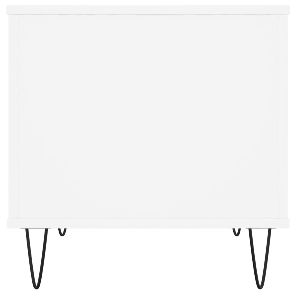 Salontafel 60x44,5x45 cm bewerkt hout wit is nu te koop bij PeponiXL, paradijselijk wonen!