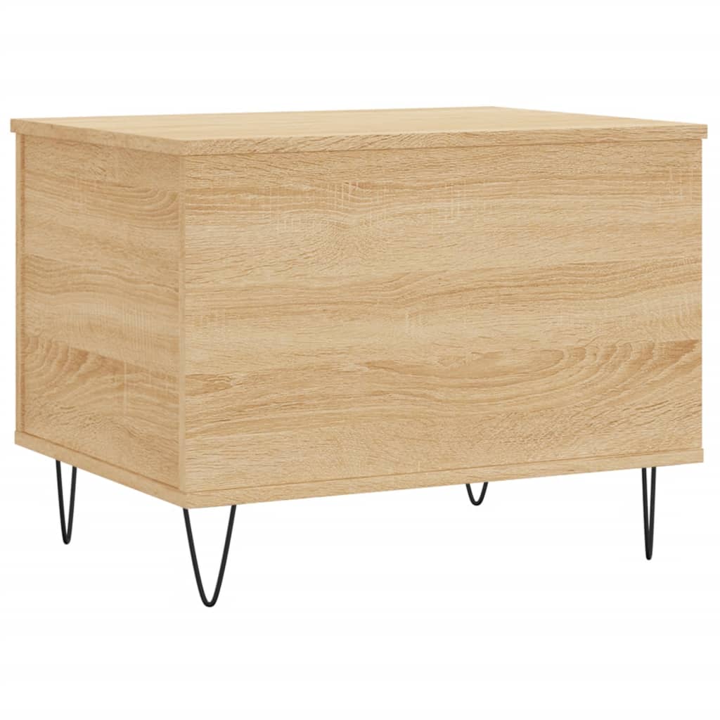 Salontafel 60x44,5x45 cm bewerkt hout sonoma eikenkleurig is nu te koop bij PeponiXL, paradijselijk wonen!