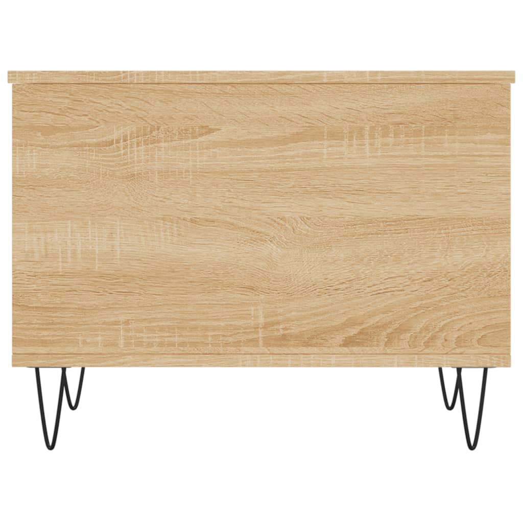 Salontafel 60x44,5x45 cm bewerkt hout sonoma eikenkleurig is nu te koop bij PeponiXL, paradijselijk wonen!