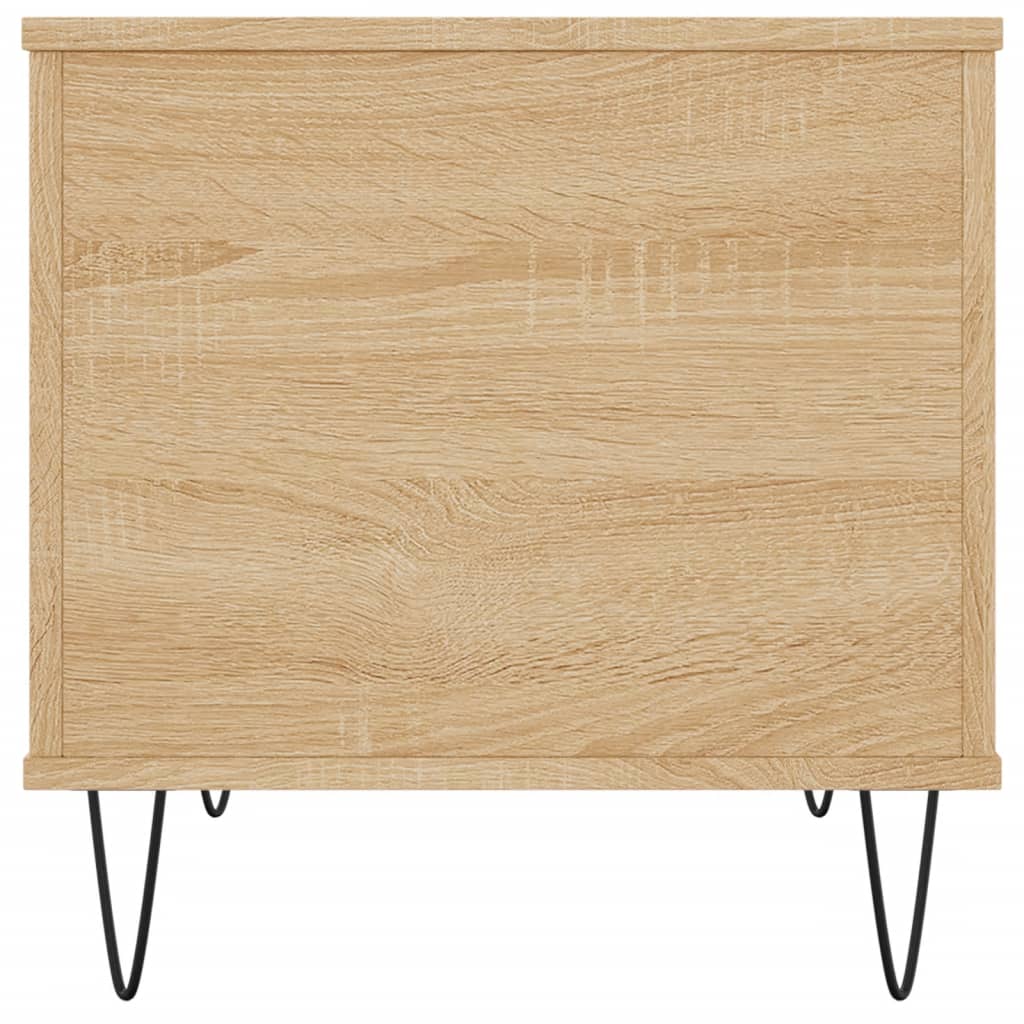 Salontafel 60x44,5x45 cm bewerkt hout sonoma eikenkleurig is nu te koop bij PeponiXL, paradijselijk wonen!