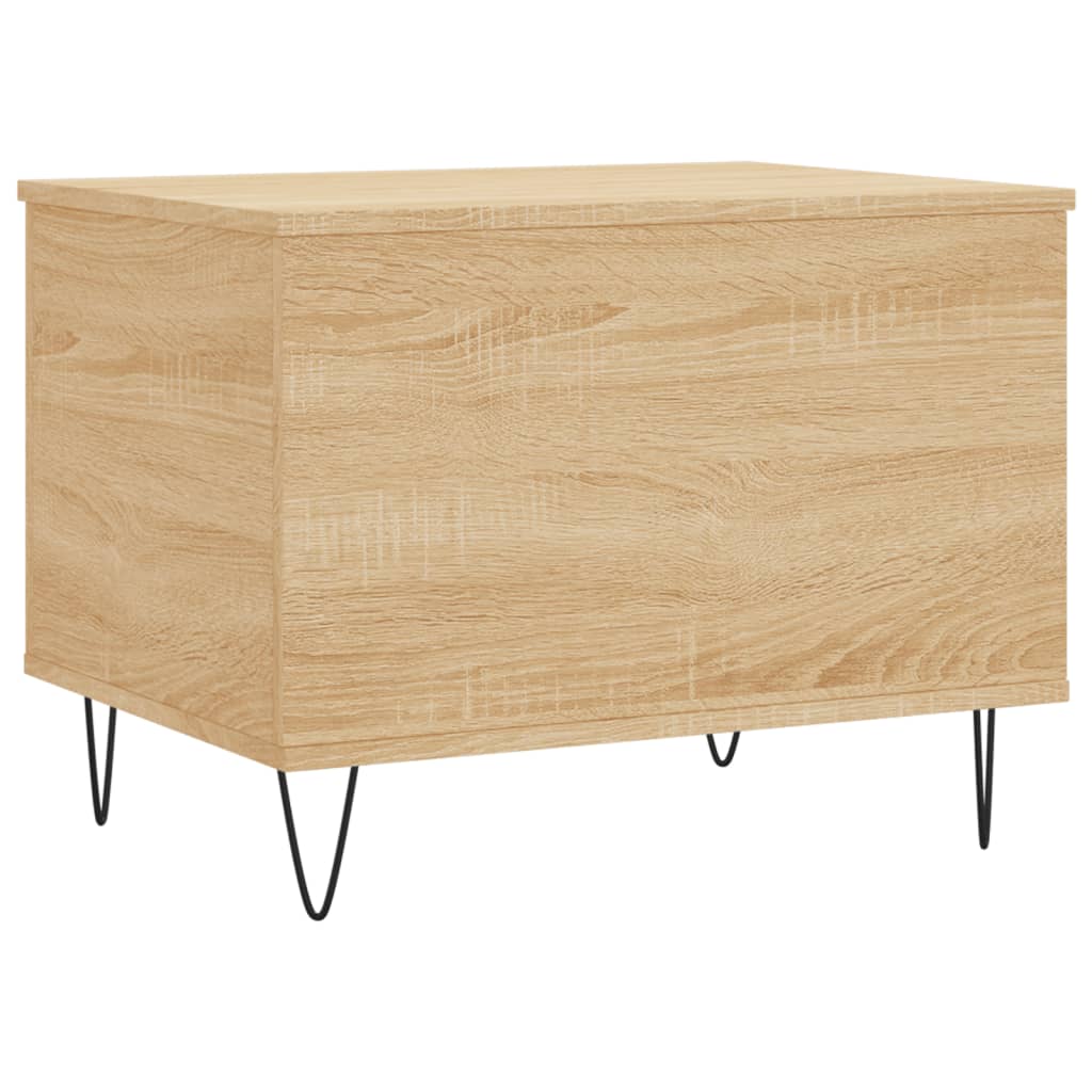 Salontafel 60x44,5x45 cm bewerkt hout sonoma eikenkleurig is nu te koop bij PeponiXL, paradijselijk wonen!