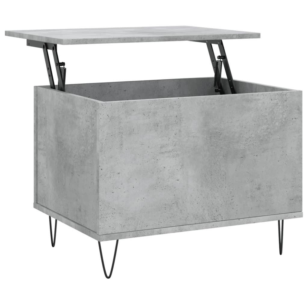 Salontafel 60x44,5x45 cm bewerkt hout betongrijs is nu te koop bij PeponiXL, paradijselijk wonen!