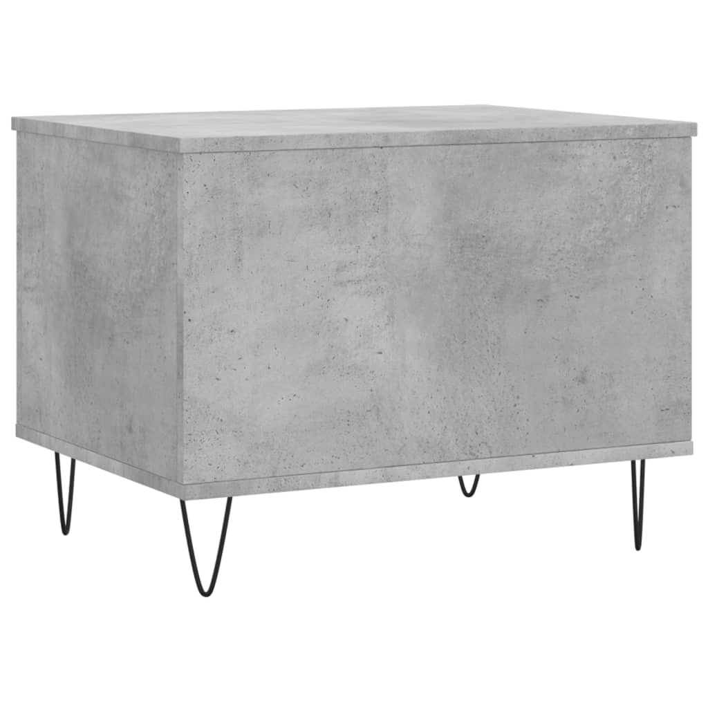 Salontafel 60x44,5x45 cm bewerkt hout betongrijs is nu te koop bij PeponiXL, paradijselijk wonen!