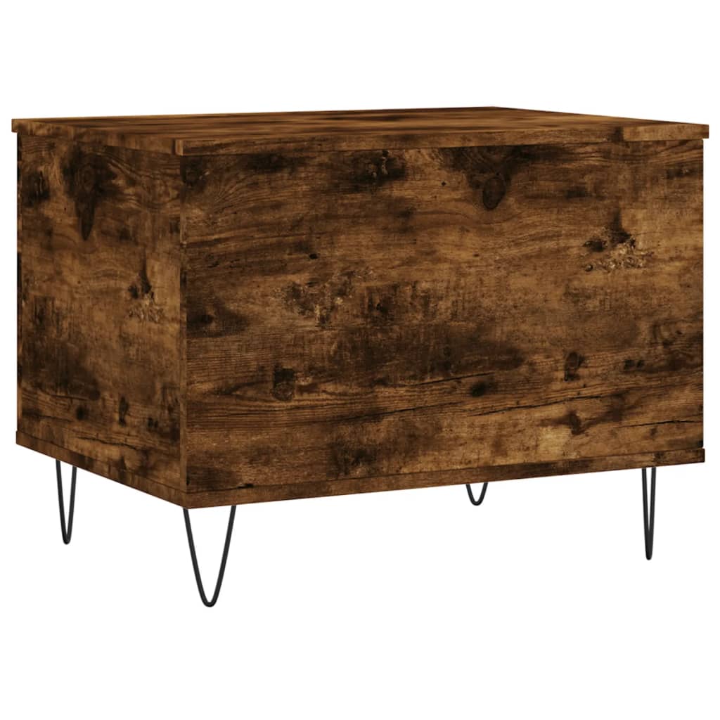 Salontafel 60x44,5x45 cm bewerkt hout gerookt eikenkleurig is nu te koop bij PeponiXL, paradijselijk wonen!