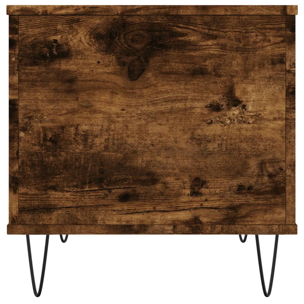 Salontafel 60x44,5x45 cm bewerkt hout gerookt eikenkleurig is nu te koop bij PeponiXL, paradijselijk wonen!