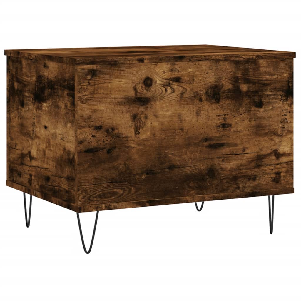 Salontafel 60x44,5x45 cm bewerkt hout gerookt eikenkleurig is nu te koop bij PeponiXL, paradijselijk wonen!