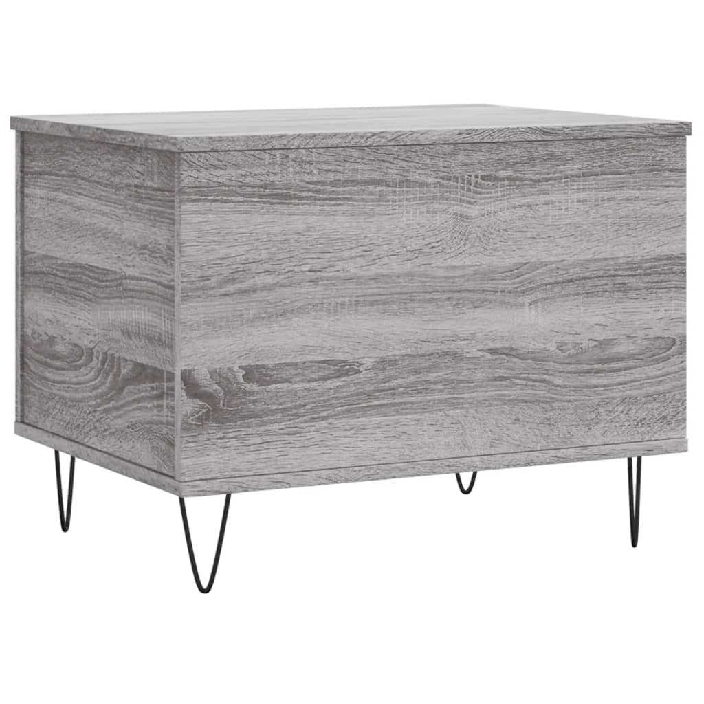 Salontafel 60x44,5x45 cm bewerkt hout grijs sonoma eikenkleurig is nu te koop bij PeponiXL, paradijselijk wonen!