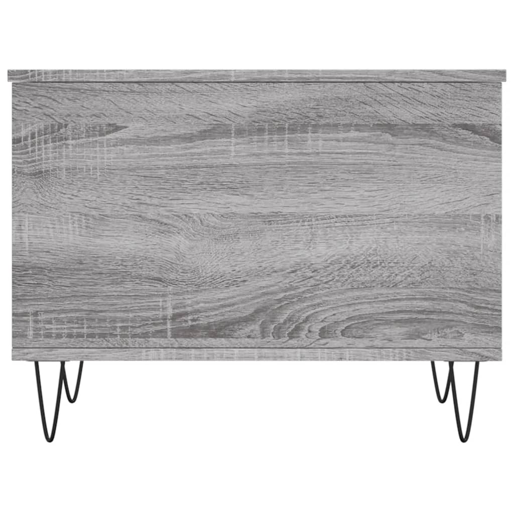 Salontafel 60x44,5x45 cm bewerkt hout grijs sonoma eikenkleurig is nu te koop bij PeponiXL, paradijselijk wonen!