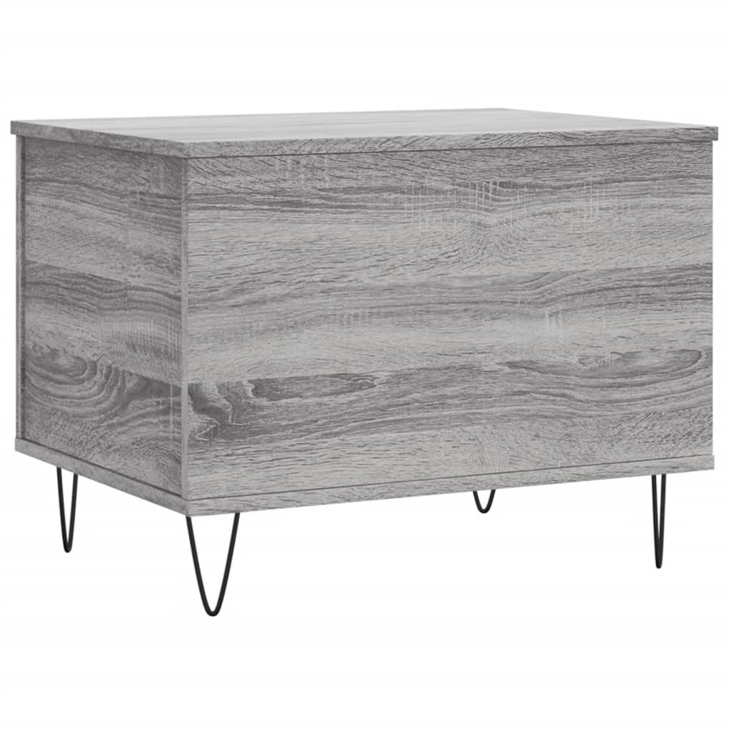 Salontafel 60x44,5x45 cm bewerkt hout grijs sonoma eikenkleurig is nu te koop bij PeponiXL, paradijselijk wonen!