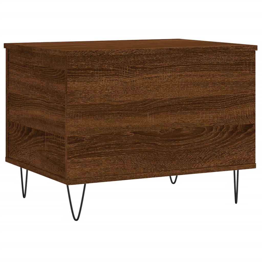 Salontafel 60x44,5x45 cm bewerkt hout bruin eikenkleur is nu te koop bij PeponiXL, paradijselijk wonen!