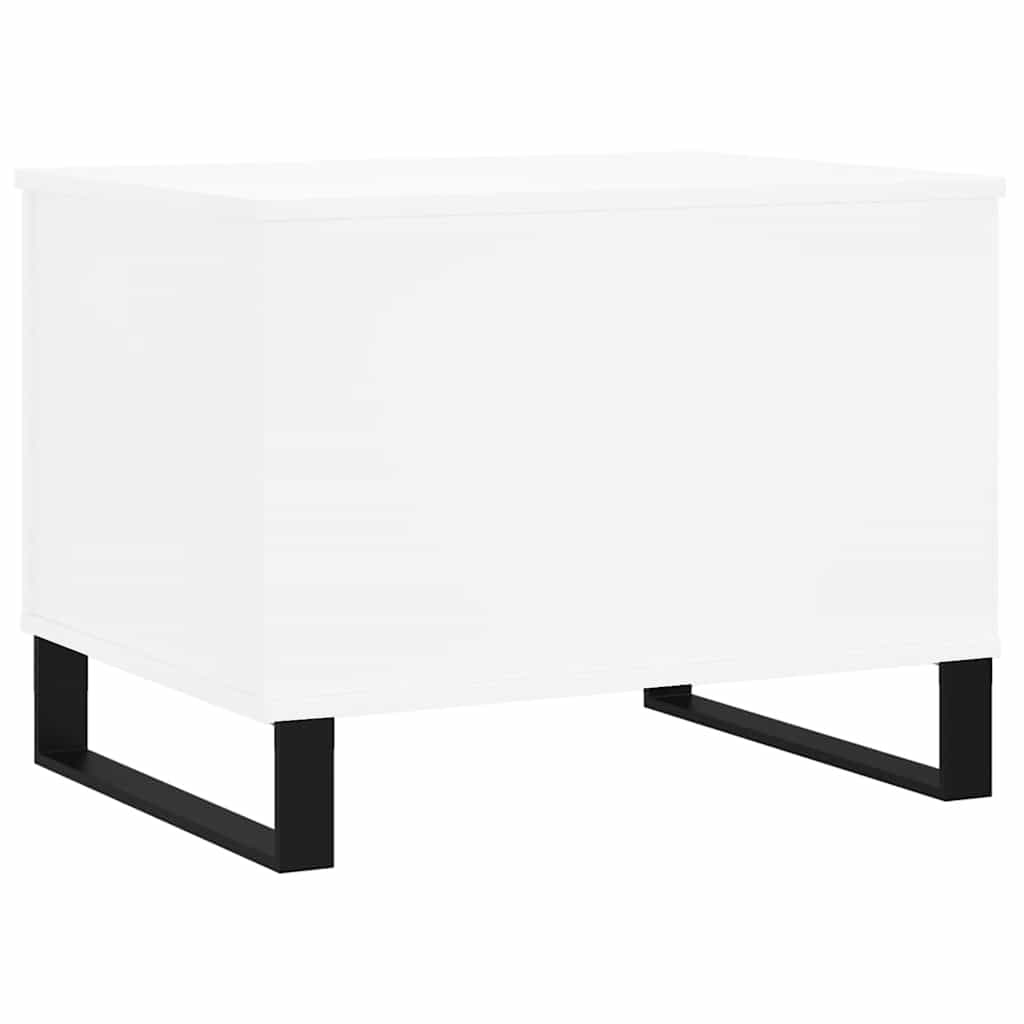 Salontafel 60x44,5x45 cm bewerkt hout wit is nu te koop bij PeponiXL, paradijselijk wonen!