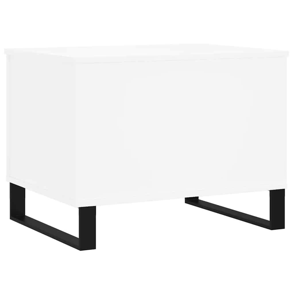 Salontafel 60x44,5x45 cm bewerkt hout wit is nu te koop bij PeponiXL, paradijselijk wonen!