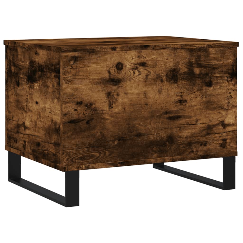 Salontafel 60x44,5x45 cm bewerkt hout gerookt eikenkleurig is nu te koop bij PeponiXL, paradijselijk wonen!
