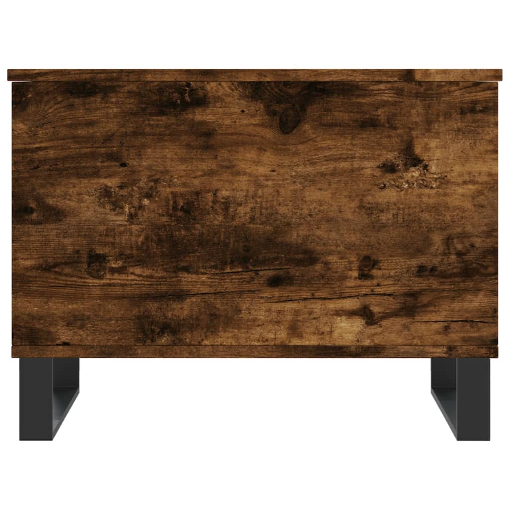 Salontafel 60x44,5x45 cm bewerkt hout gerookt eikenkleurig is nu te koop bij PeponiXL, paradijselijk wonen!