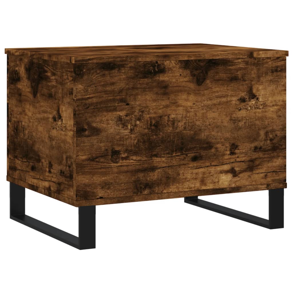 Salontafel 60x44,5x45 cm bewerkt hout gerookt eikenkleurig is nu te koop bij PeponiXL, paradijselijk wonen!