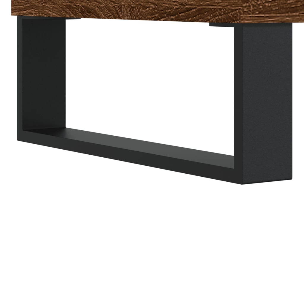 Salontafel 60x44,5x45 cm bewerkt hout gerookt eikenkleurig is nu te koop bij PeponiXL, paradijselijk wonen!