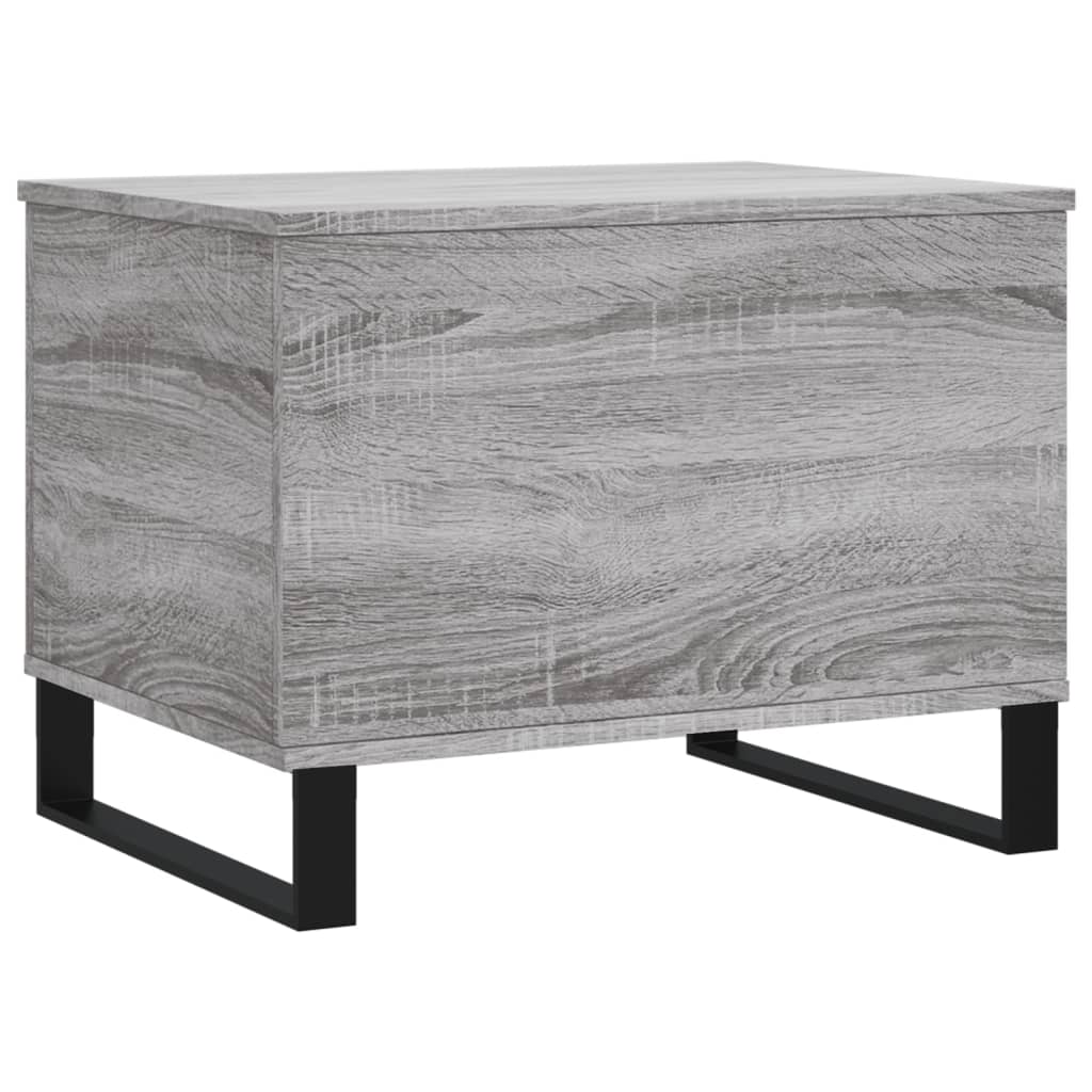 Salontafel 60x44,5x45 cm bewerkt hout grijs sonoma eikenkleurig is nu te koop bij PeponiXL, paradijselijk wonen!