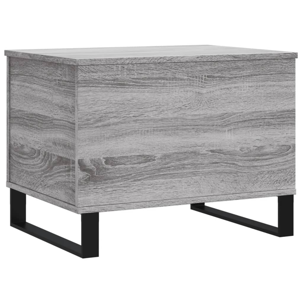 Salontafel 60x44,5x45 cm bewerkt hout grijs sonoma eikenkleurig is nu te koop bij PeponiXL, paradijselijk wonen!