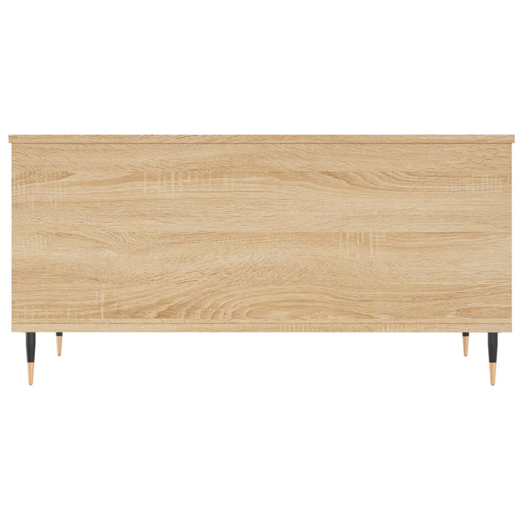 Salontafel 90x44,5x45 cm bewerkt hout sonoma eikenkleurig is nu te koop bij PeponiXL, paradijselijk wonen!