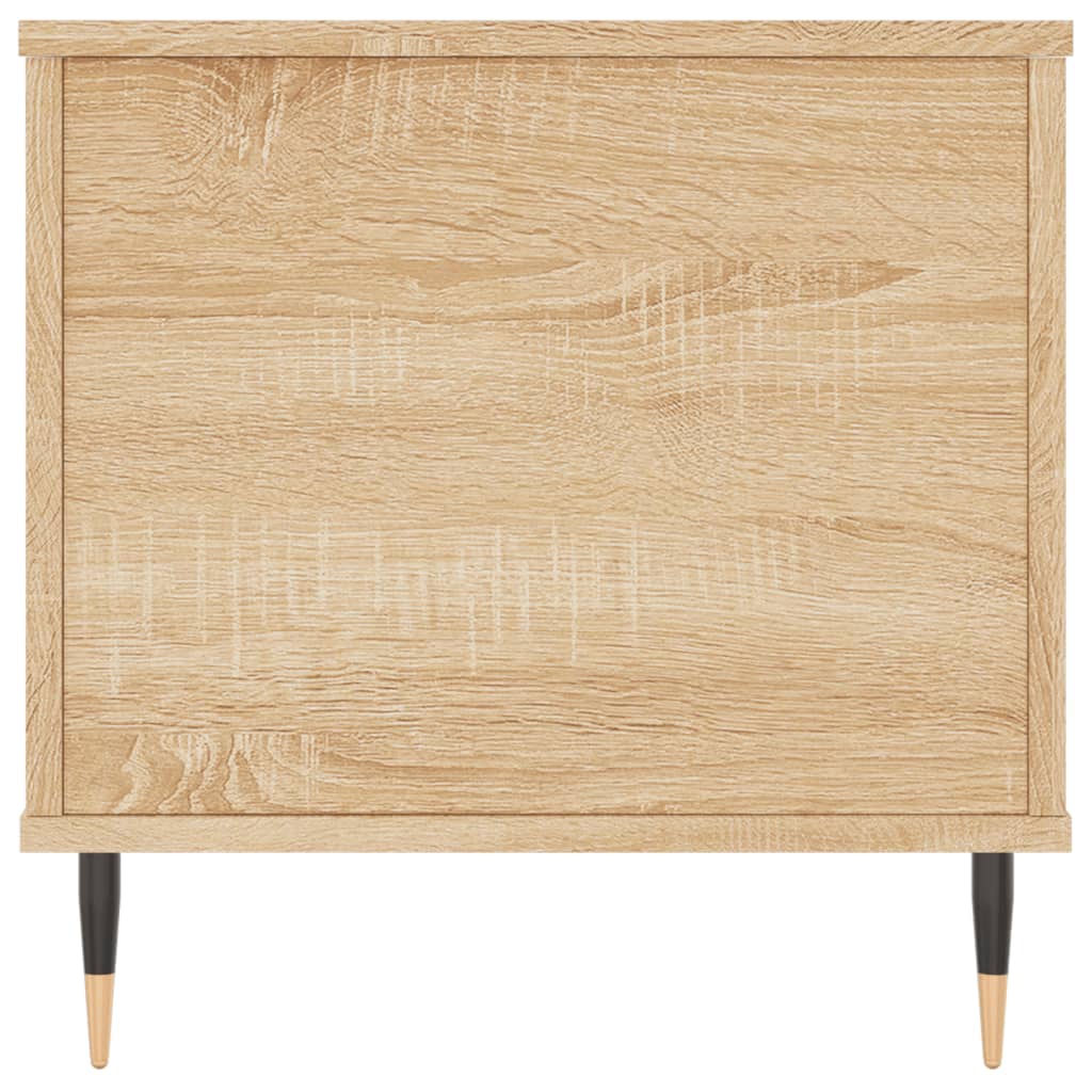 Salontafel 90x44,5x45 cm bewerkt hout sonoma eikenkleurig is nu te koop bij PeponiXL, paradijselijk wonen!