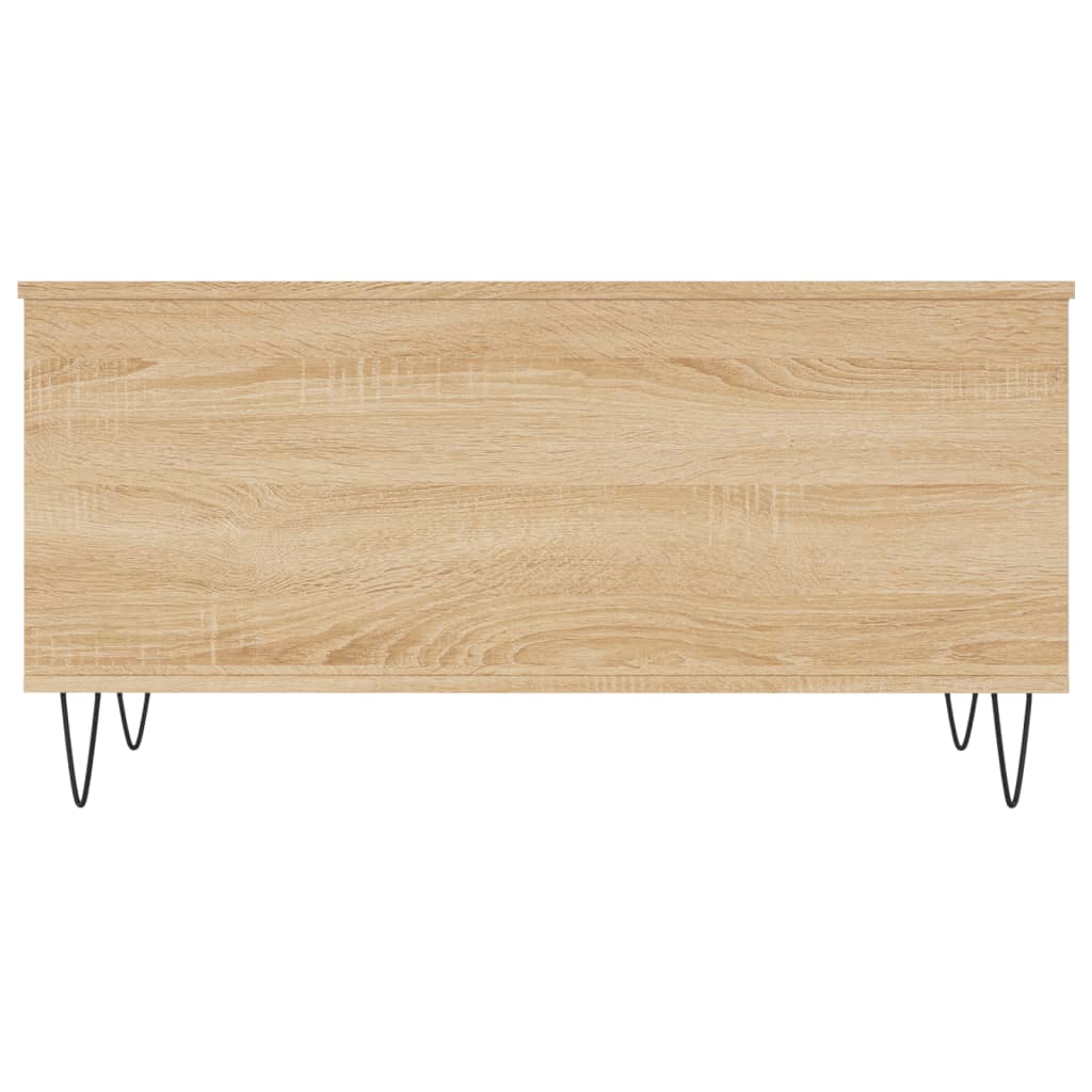 Salontafel 90x44,5x45 cm bewerkt hout sonoma eikenkleurig is nu te koop bij PeponiXL, paradijselijk wonen!