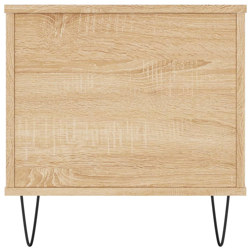 Salontafel 90x44,5x45 cm bewerkt hout sonoma eikenkleurig is nu te koop bij PeponiXL, paradijselijk wonen!