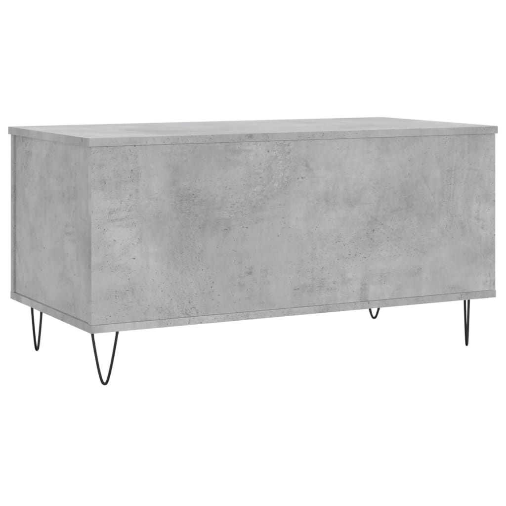 Salontafel 90x44,5x45 cm bewerkt hout betongrijs is nu te koop bij PeponiXL, paradijselijk wonen!