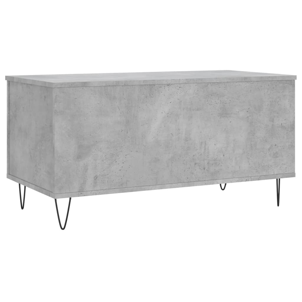 Salontafel 90x44,5x45 cm bewerkt hout betongrijs is nu te koop bij PeponiXL, paradijselijk wonen!