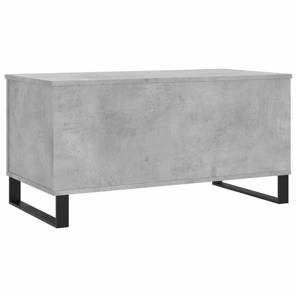 Salontafel 90x44,5x45 cm bewerkt hout betongrijs is nu te koop bij PeponiXL, paradijselijk wonen!
