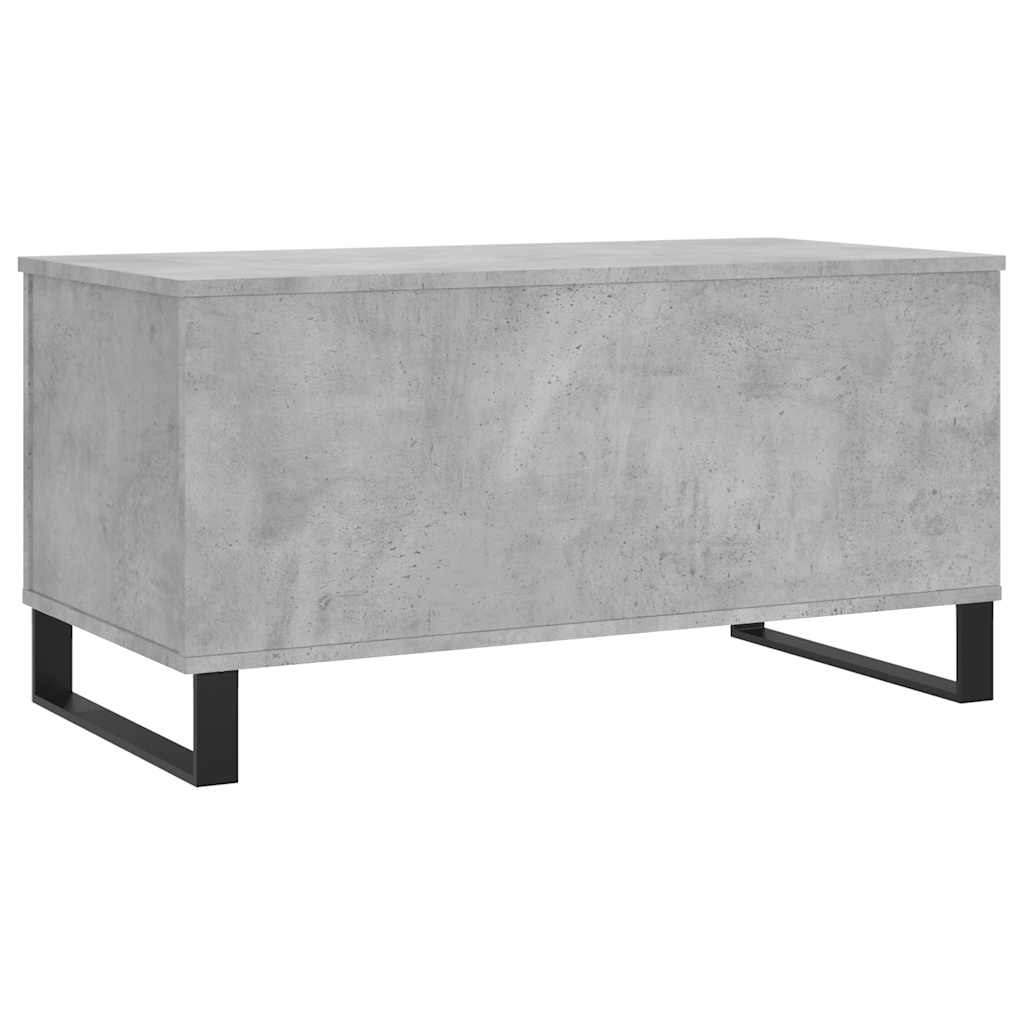 Salontafel 90x44,5x45 cm bewerkt hout betongrijs is nu te koop bij PeponiXL, paradijselijk wonen!