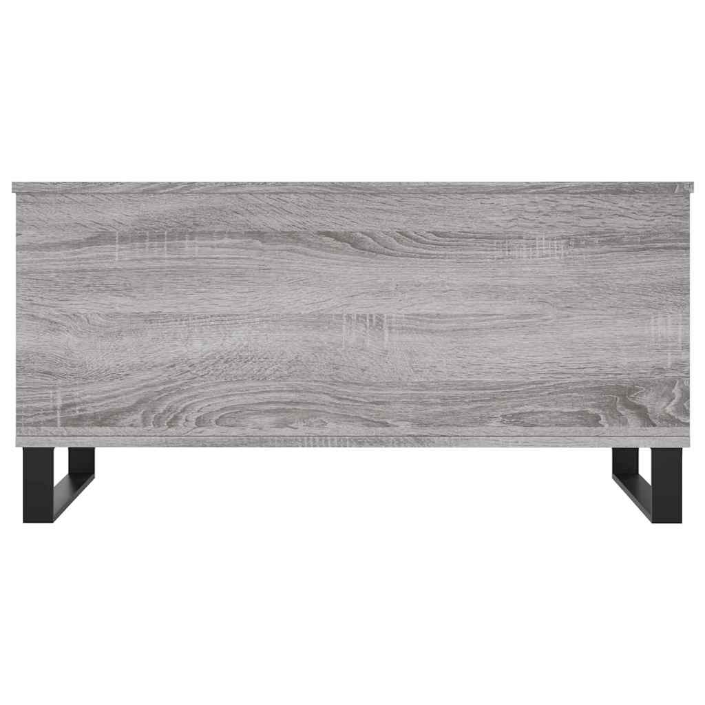 Salontafel 90x44,5x45 cm bewerkt hout grijs sonoma eikenkleurig is nu te koop bij PeponiXL, paradijselijk wonen!