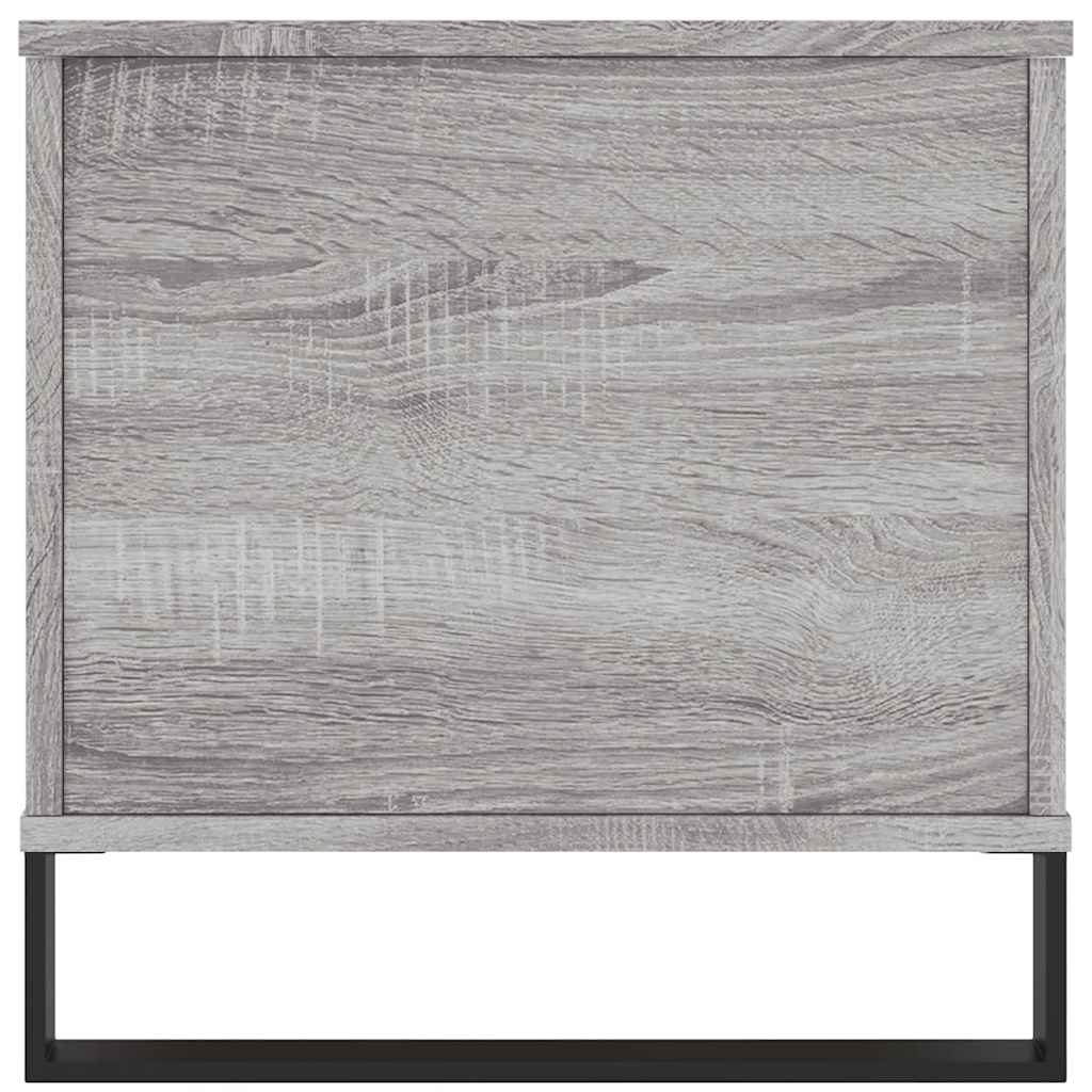 Salontafel 90x44,5x45 cm bewerkt hout grijs sonoma eikenkleurig is nu te koop bij PeponiXL, paradijselijk wonen!