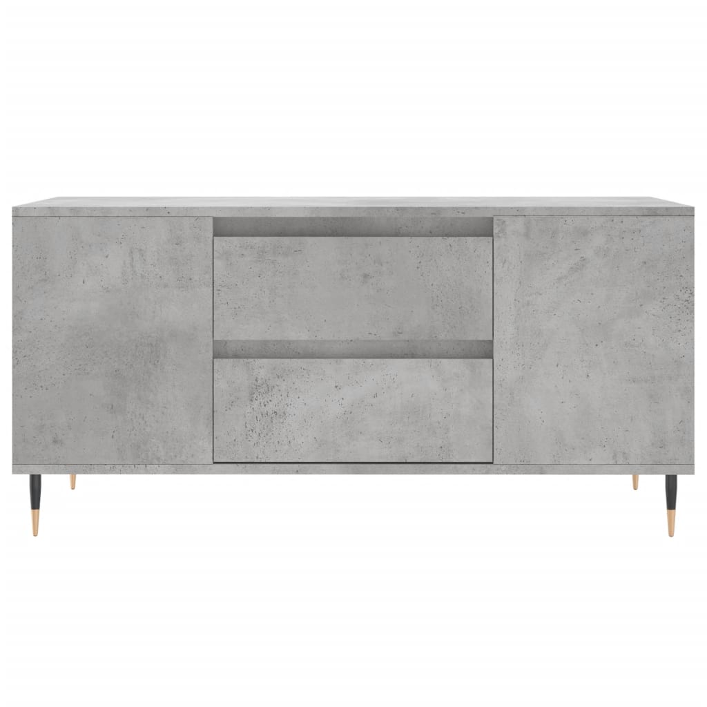 Salontafel 102x44,5x50 cm bewerkt hout betongrijs is nu te koop bij PeponiXL, paradijselijk wonen!