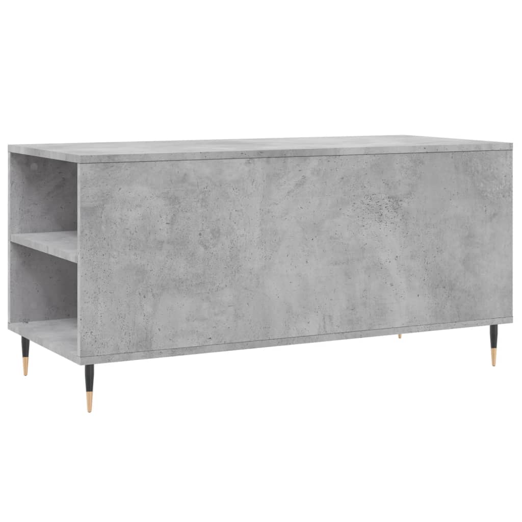 Salontafel 102x44,5x50 cm bewerkt hout betongrijs is nu te koop bij PeponiXL, paradijselijk wonen!