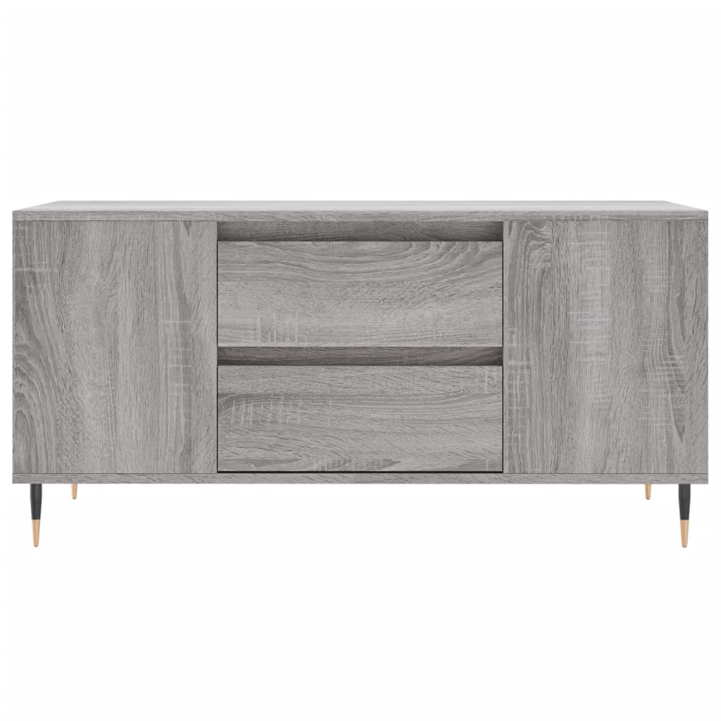 Salontafel 102x44,5x50 cm bewerkt hout grijs sonoma eikenkleur is nu te koop bij PeponiXL, paradijselijk wonen!
