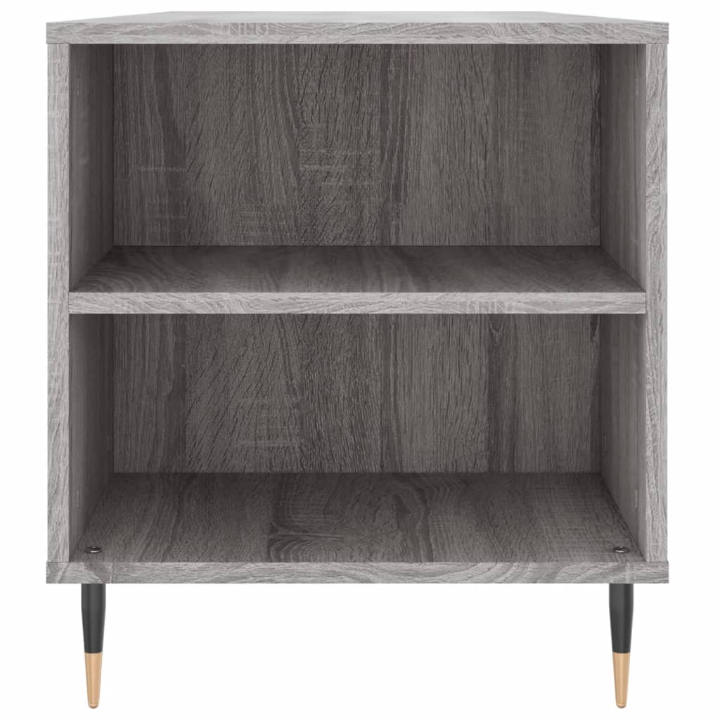 Salontafel 102x44,5x50 cm bewerkt hout grijs sonoma eikenkleur is nu te koop bij PeponiXL, paradijselijk wonen!
