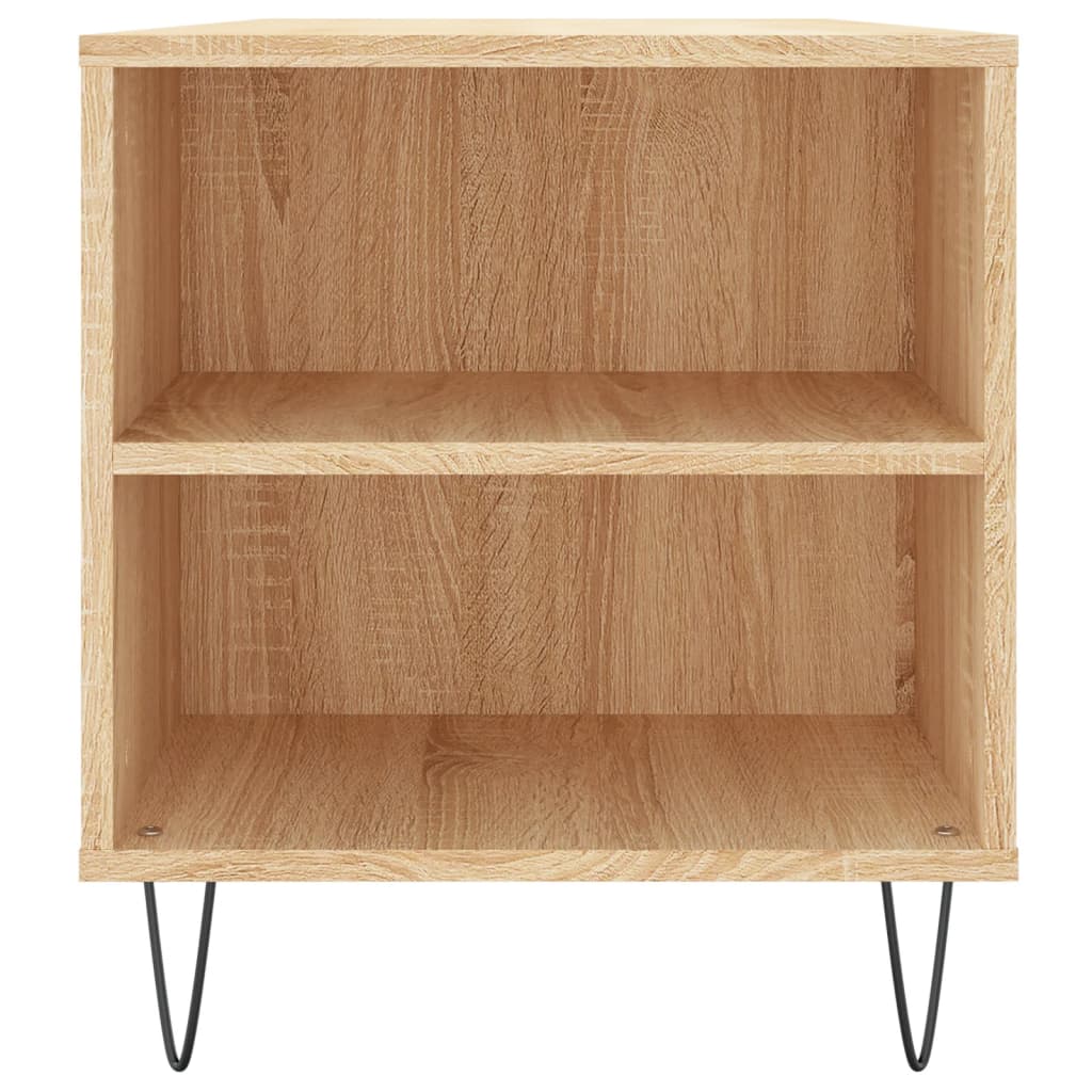 Salontafel 102x44,5x50 cm bewerkt hout sonoma eikenkleurig is nu te koop bij PeponiXL, paradijselijk wonen!